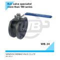 Válvula de bola compacta ASTM A216 Wcb Dn125 Pn16